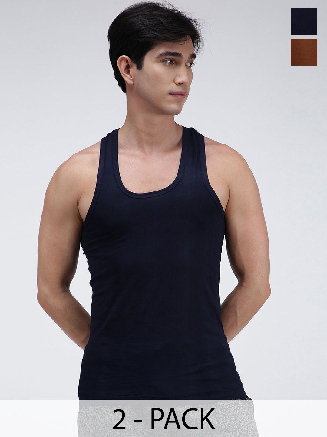 AMUL COMFY Pack Of 2 Pure Cotton Undershirt Innerwear Vests AC-CVESTRN-LB-NY-XS-2PC-picture-40