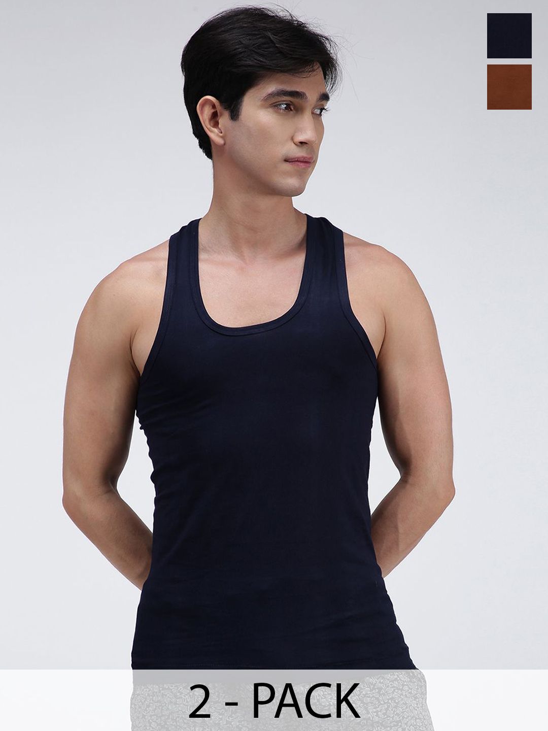 AMUL COMFY Pack Of 2 Pure Cotton Undershirt Innerwear VestsAC-CVESTRN-LB-NY-S-2PC-picture-23