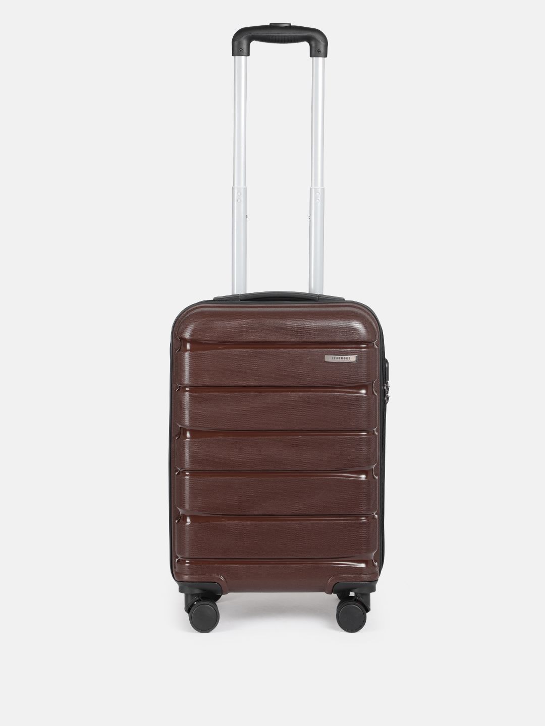 Teakwood Leathers Hard Sided 360-Degree Rotation Cabin Size Trolley Bag - 38L-picture-1