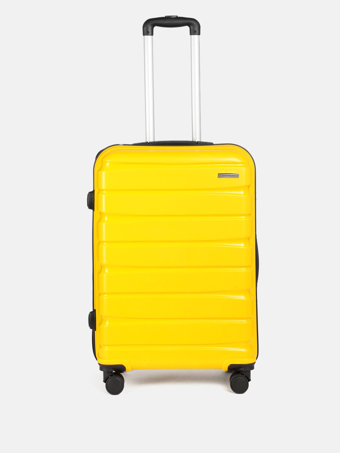 Teakwood Leathers Solid Hard Sided 360-Degree Rotation Medium Size Trolley Bag - 57L-image-46