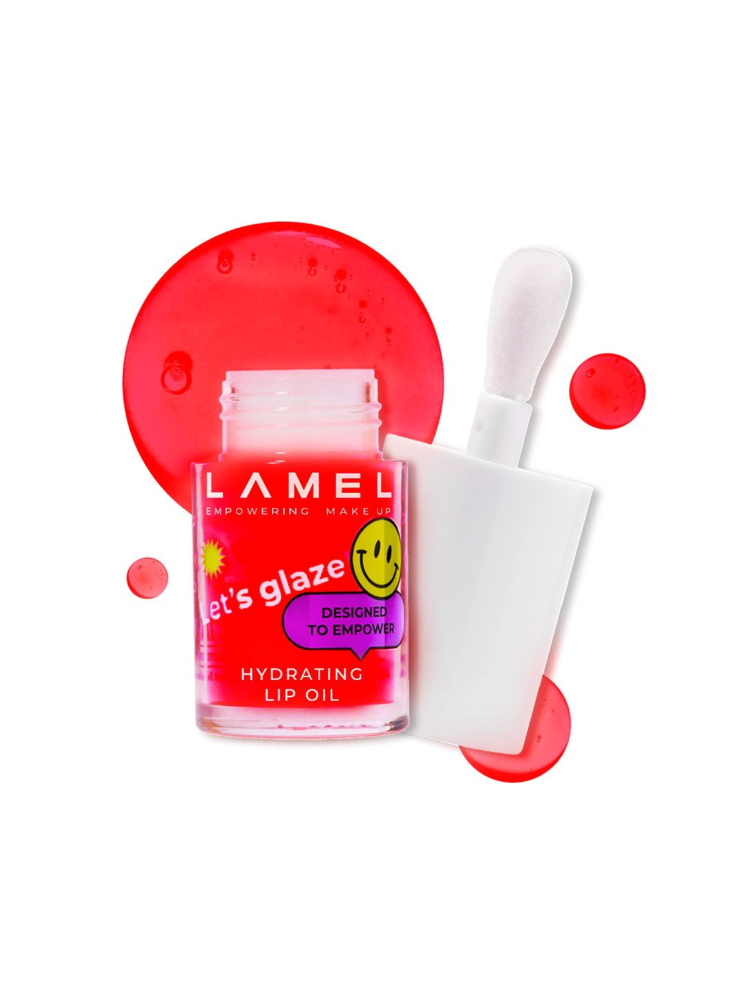 LAMEL Lets Glaze Hydrating Lip Oil with Applicator - Sweet Cherry 403-image-8
