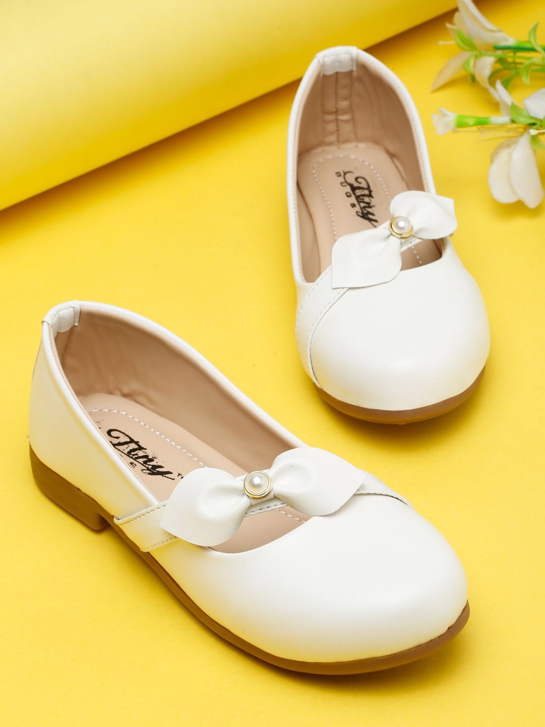 Tiny Bugs Girls Embellished Party Ballerinas with Bows Flats-picture-43