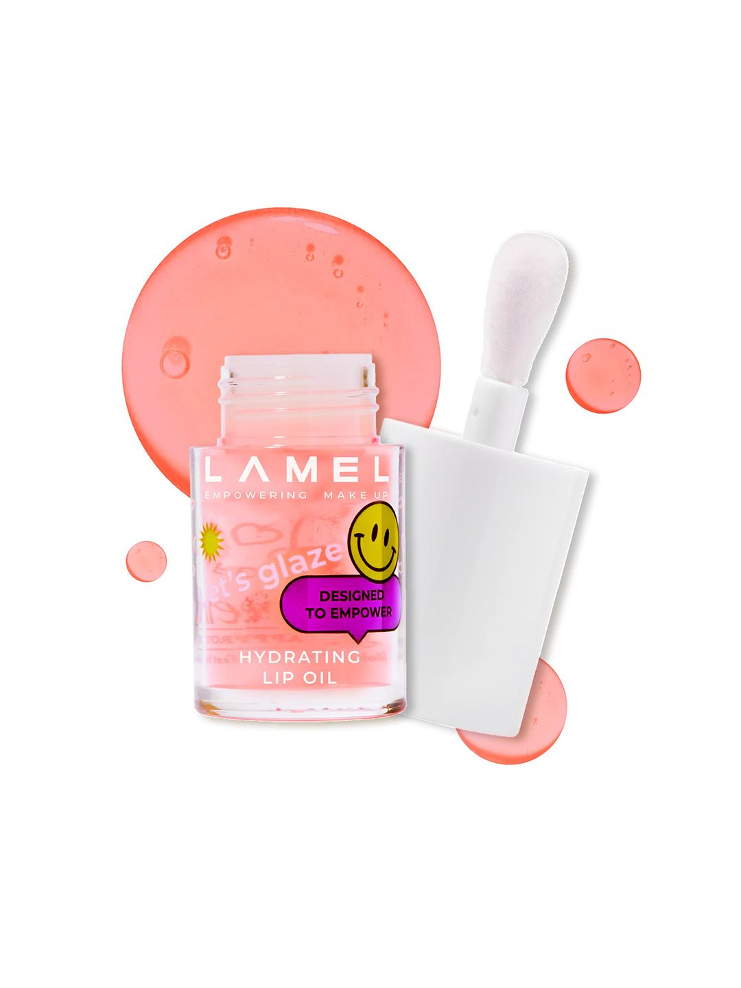 LAMEL Lets Glaze Hydrating Lip Oil with Applicator - Strawberry Jam 402-image-16