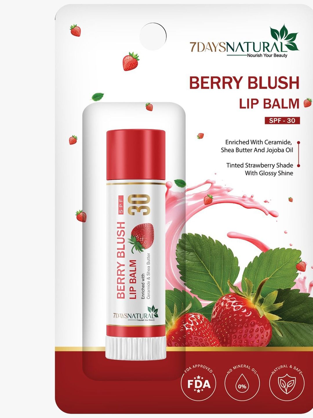 7daysnatural 7DAYS Berry Blush Lip Balm - 10 g-picture-11