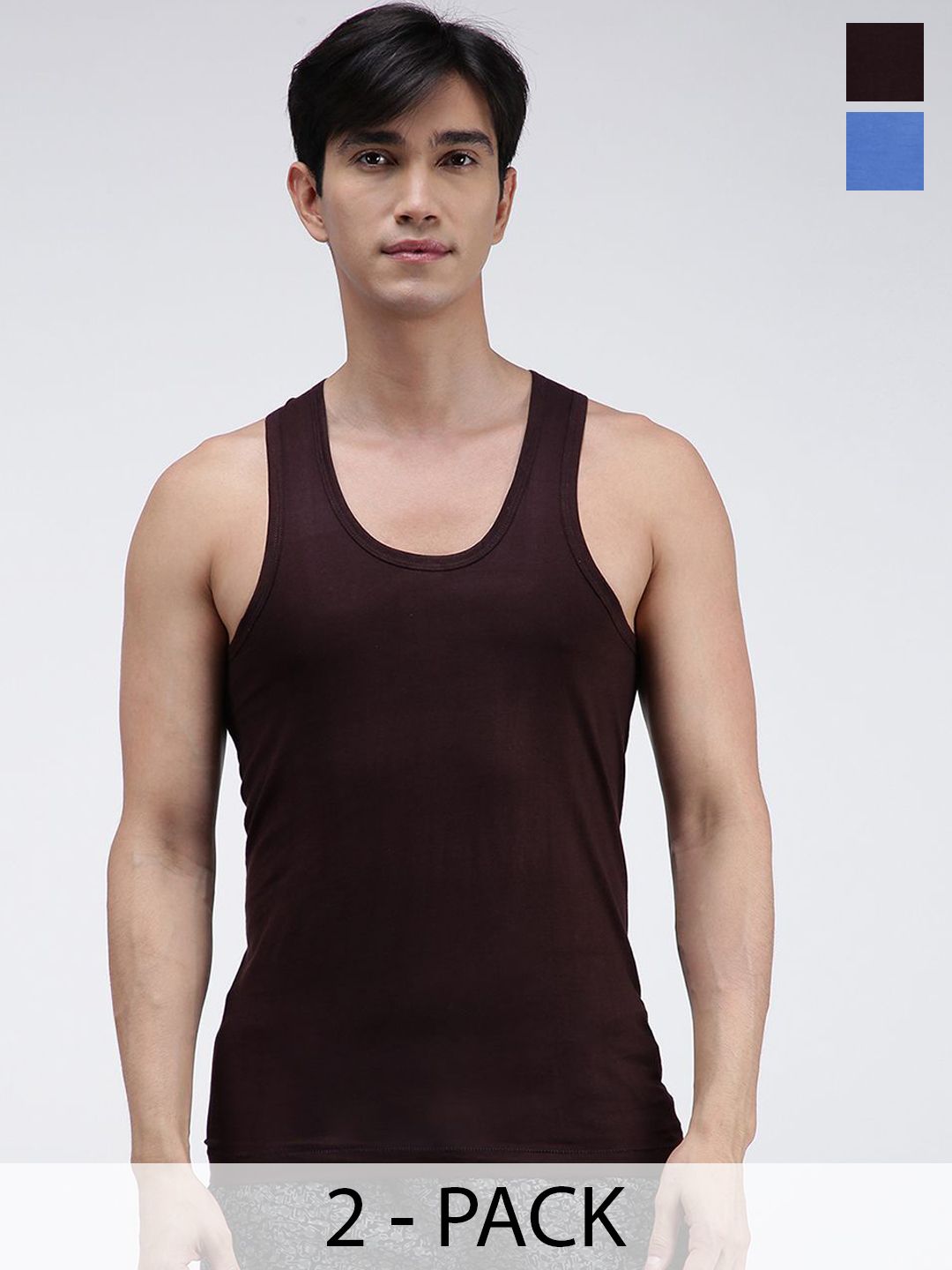 AMUL COMFY Pack Of 2 Pure Cotton Undershirt Innerwear Vests AC-CVESTRN-CB-SB-XS-2PC-picture-14