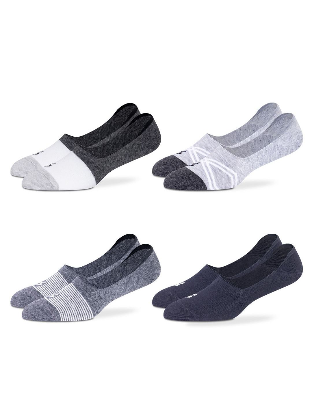 Supersox Men Low Cut No Show Loafer Socks For Men (Pack Of 4)-image-1