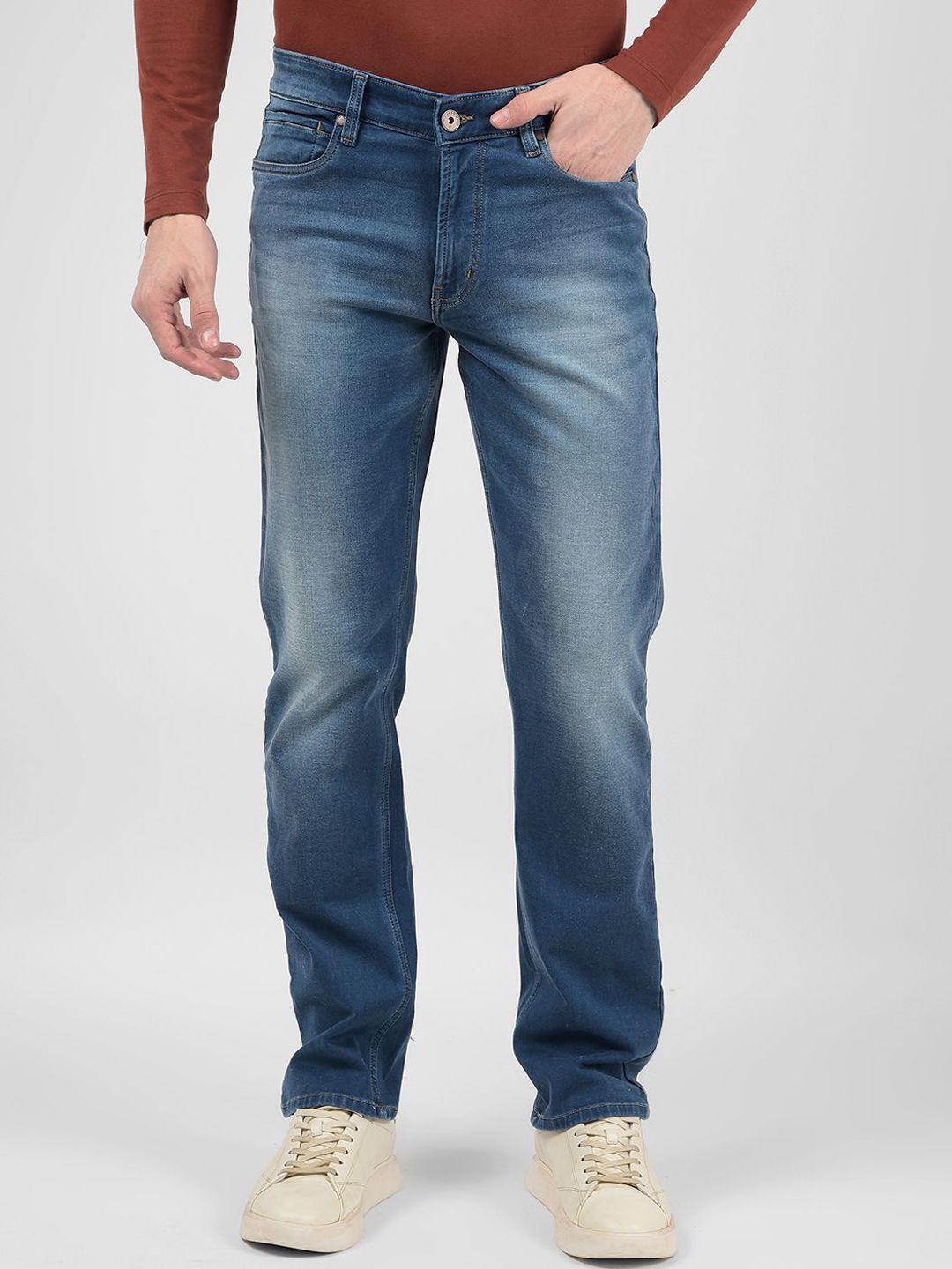 Numero Uno Men Light Fade Stretchable Jeans-picture-35