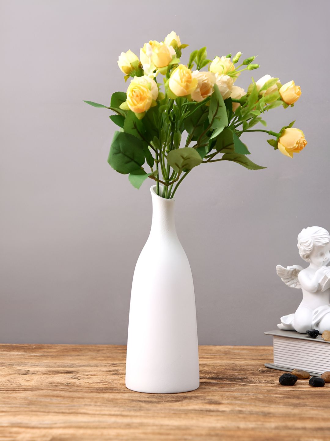 Myntra Elegant Homes Yellow 2 Pieces Rose Artificial Flower-picture-15