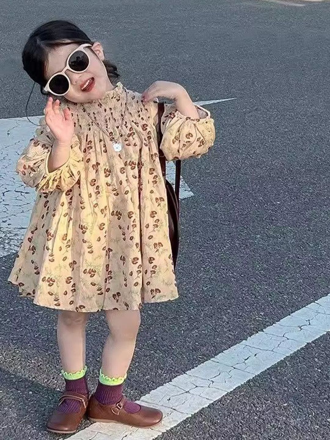 LULU & SKY Floral A-Line Dress-picture-41