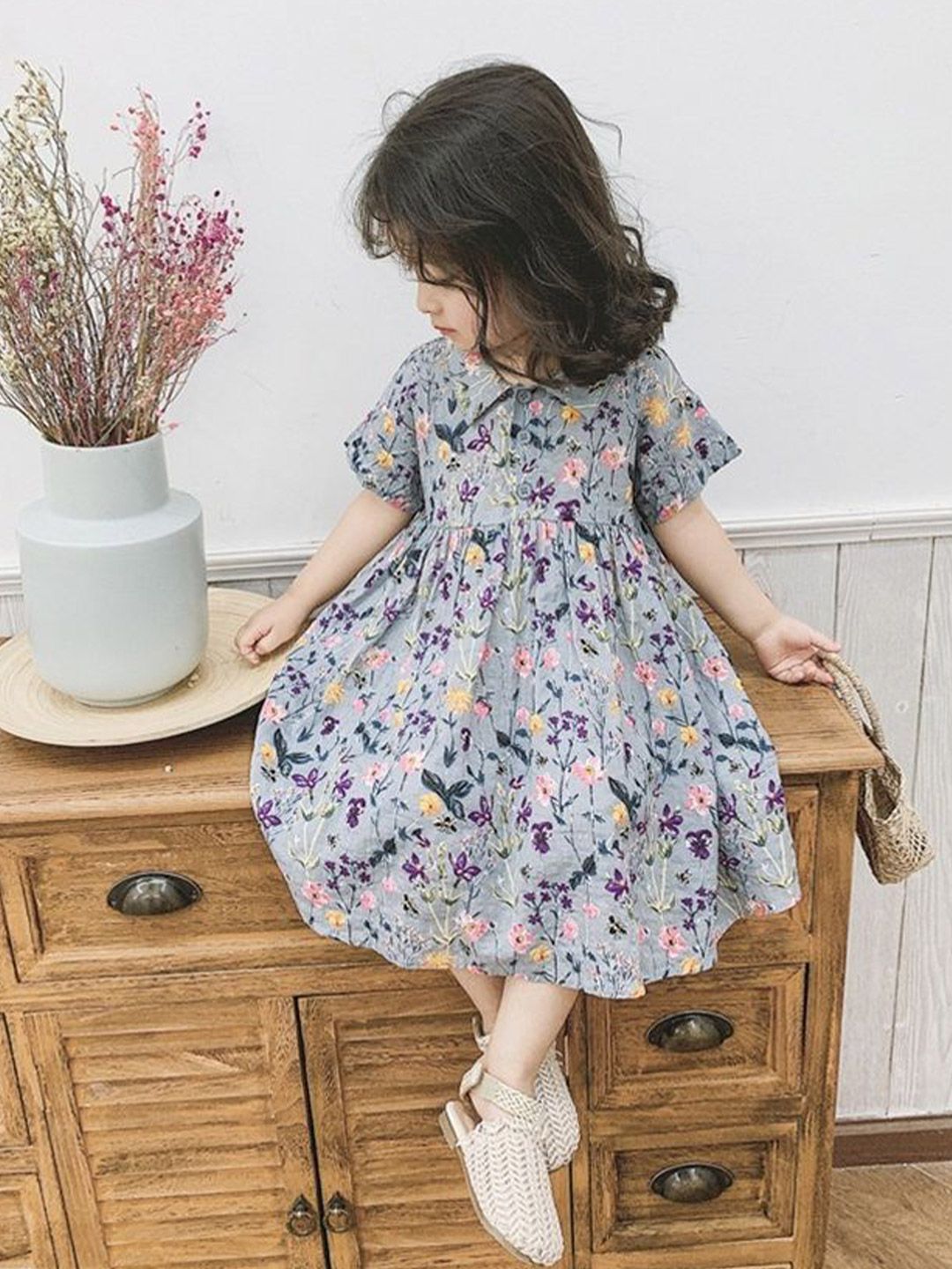 LULU & SKY Floral Print Fit & Flare Dress-picture-15