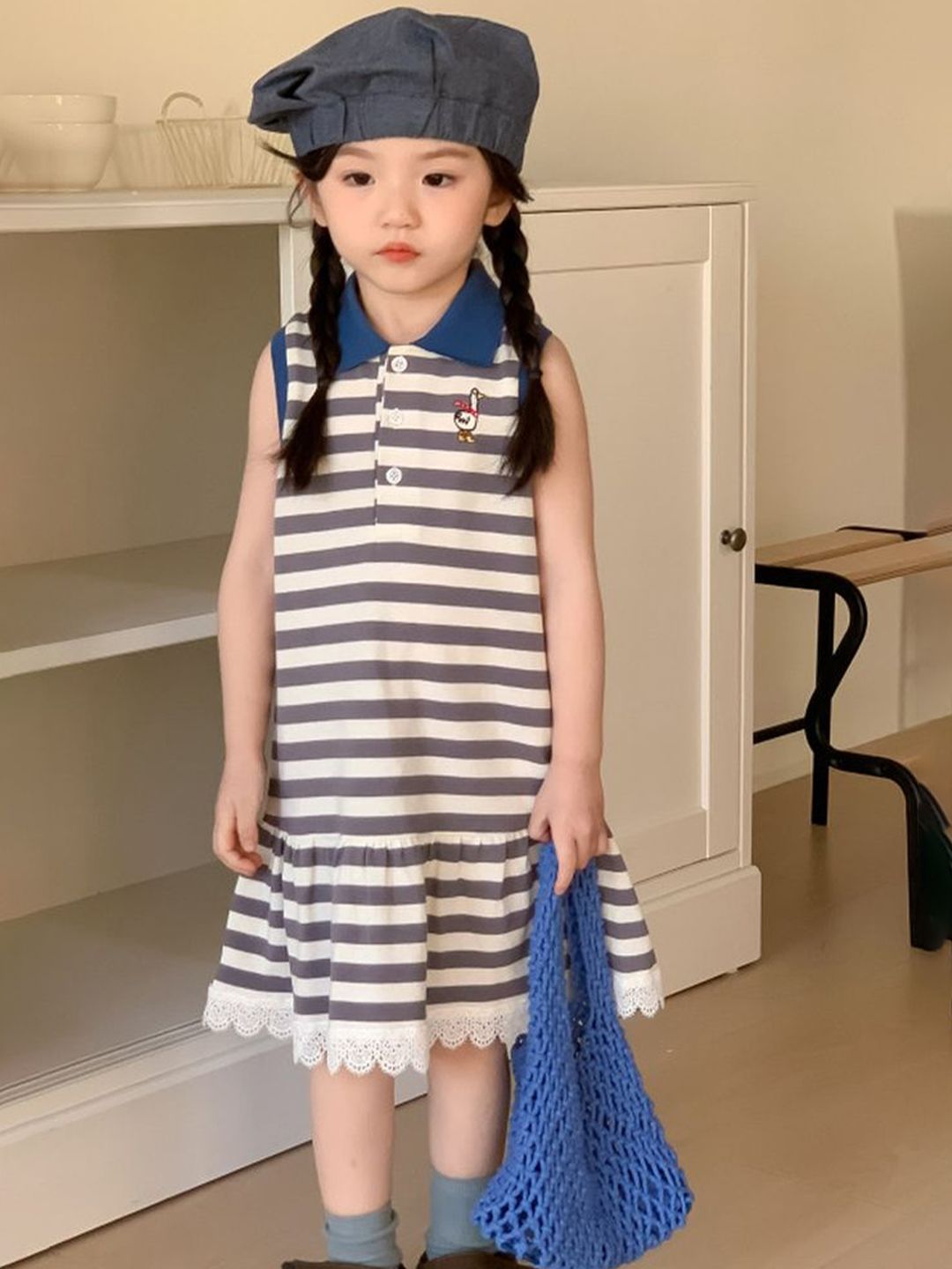 LULU & SKY Striped A-Line Dress-picture-36