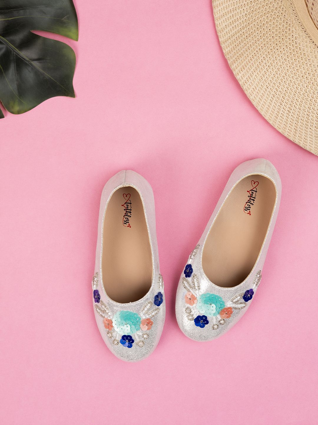 toothless Girls Sequinned Embellished Ballerinas-picture-21