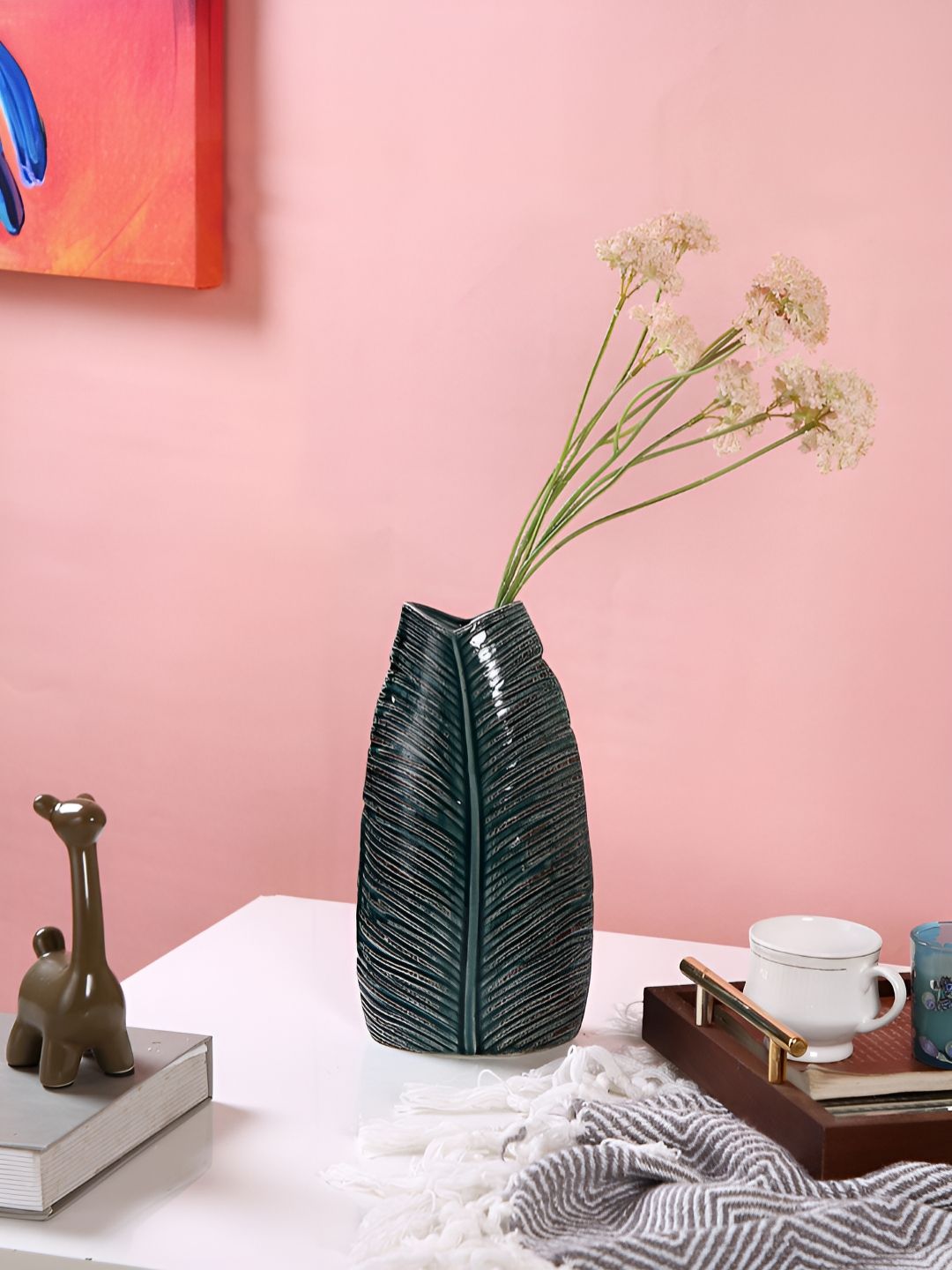 Myntra Elegant Homes Pink 2 Pieces Artificial Flowers-picture-13