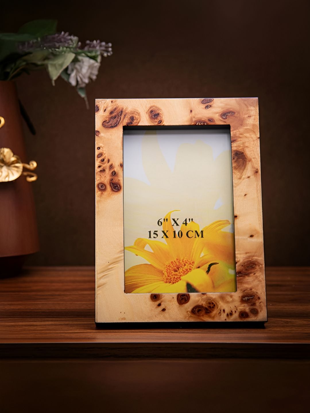 giBOX Brown & Peach-Coloured 1 Pieces Wood Table Photo Frames-picture-42