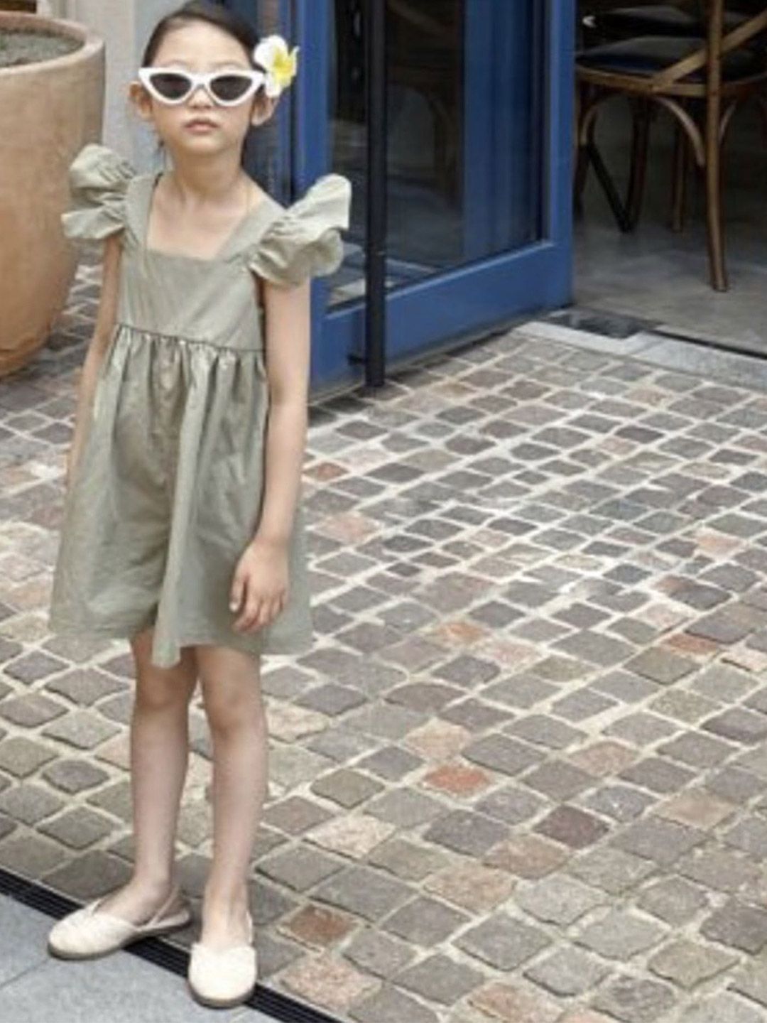 LULU & SKY Flutter Sleeve A-Line Dress-picture-38