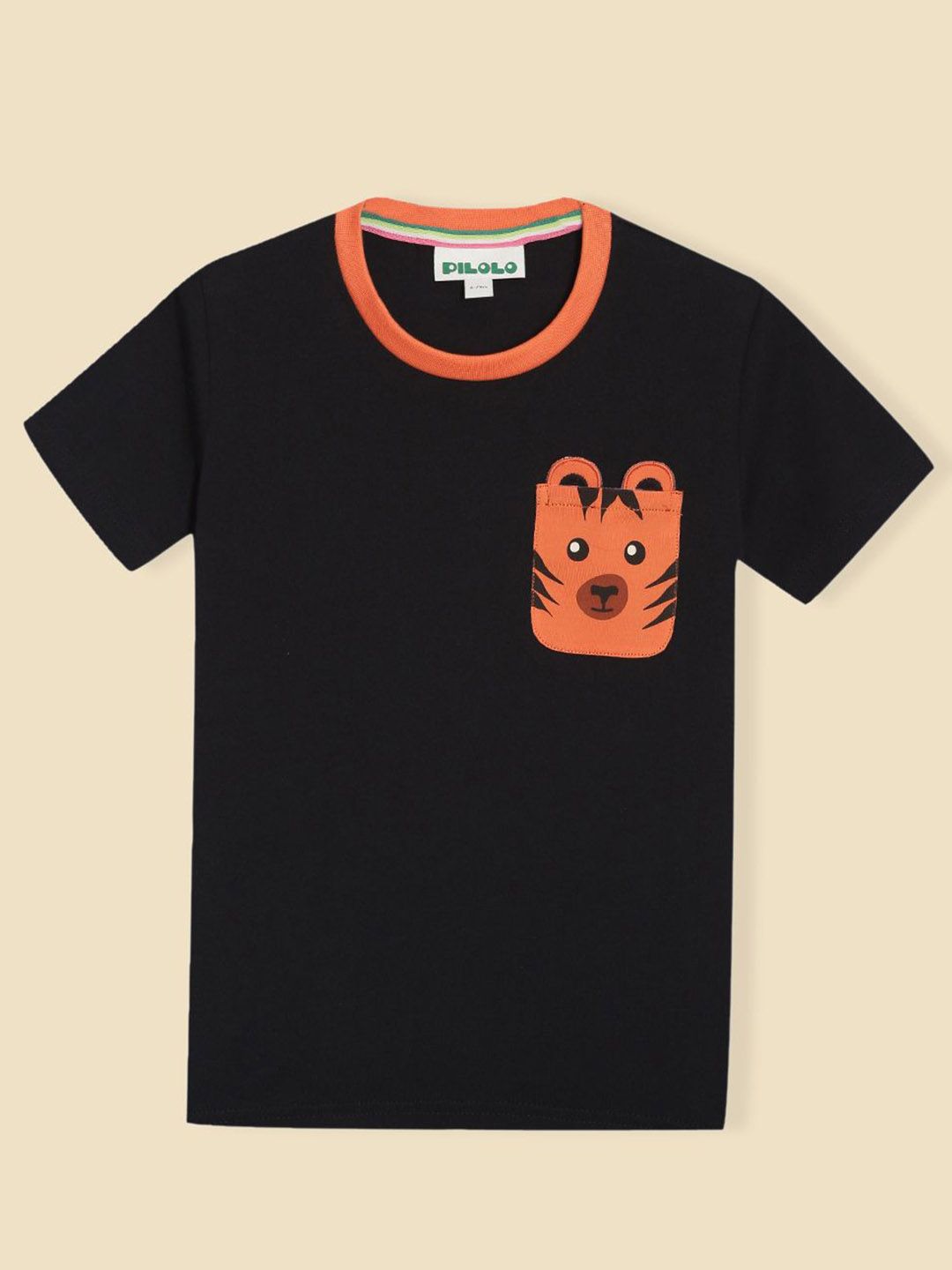 PILOLO Unisex Kids Graphic Printed Round Neck Cotton T-shirt-picture-29