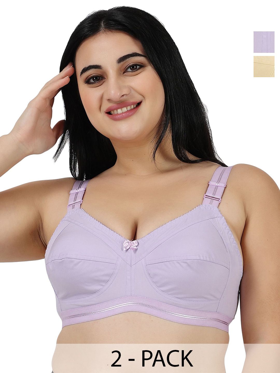 LADYLAND Women Non Wired Full Coverage Bra  Pcs 2