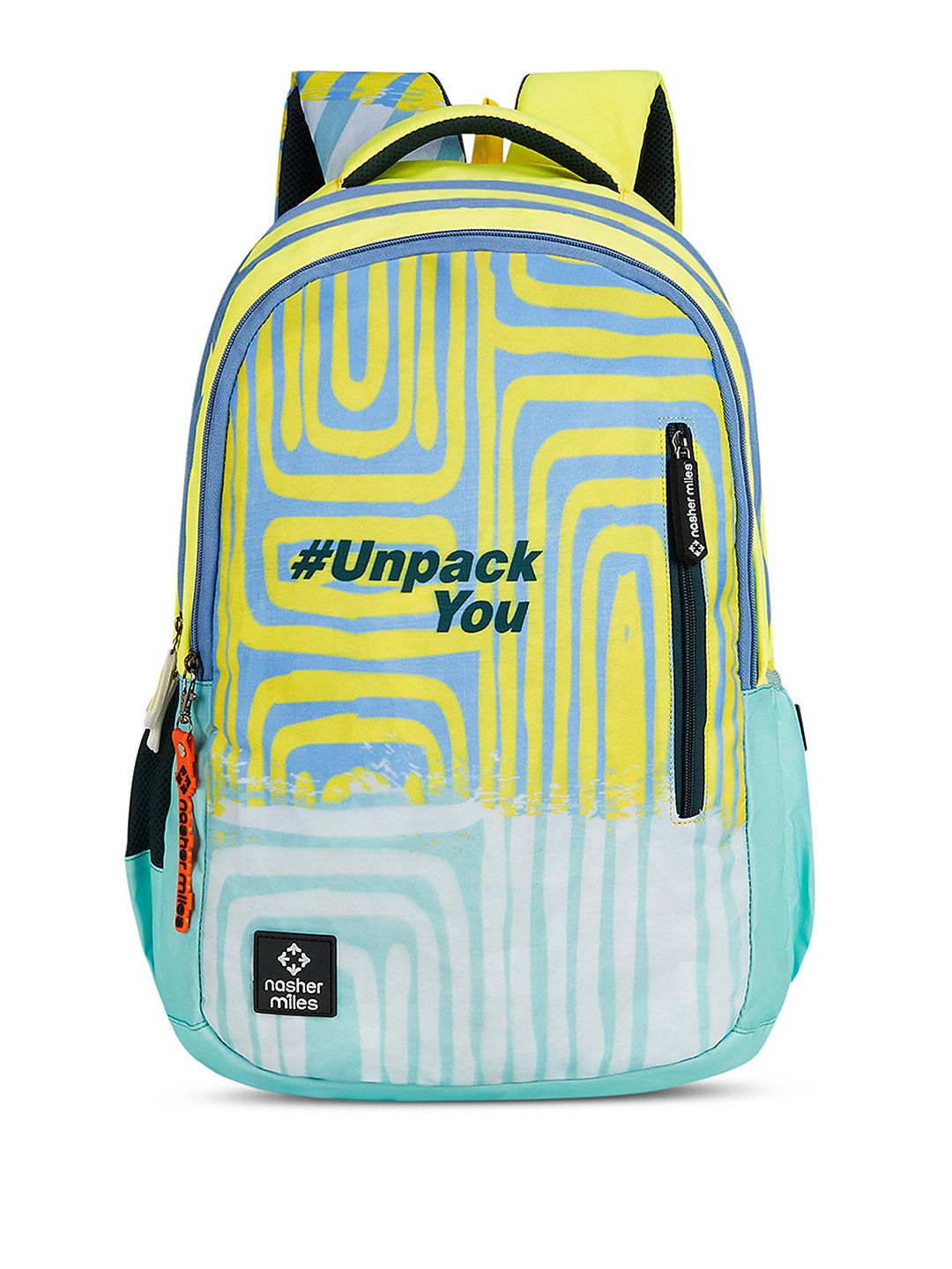 Nasher Miles Psychology Laptop Backpack 45 Liters Polyester with Raincover (Cyan Blue)-picture-30