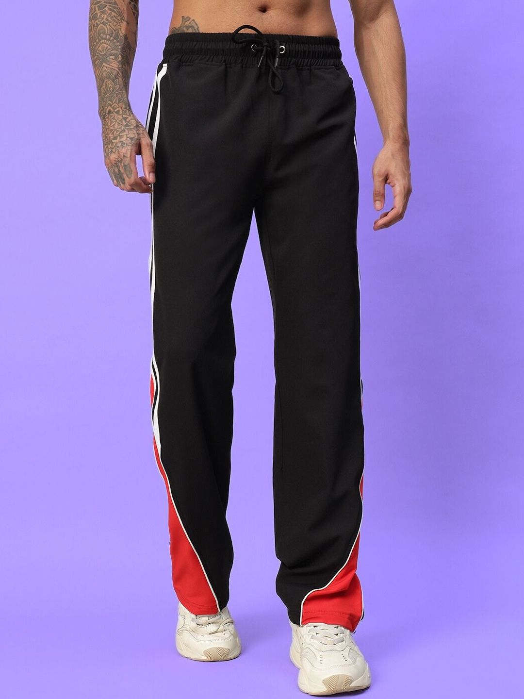 WEARDUDS Men Cotton Relaxed-Fit Track Pants-picture-17
