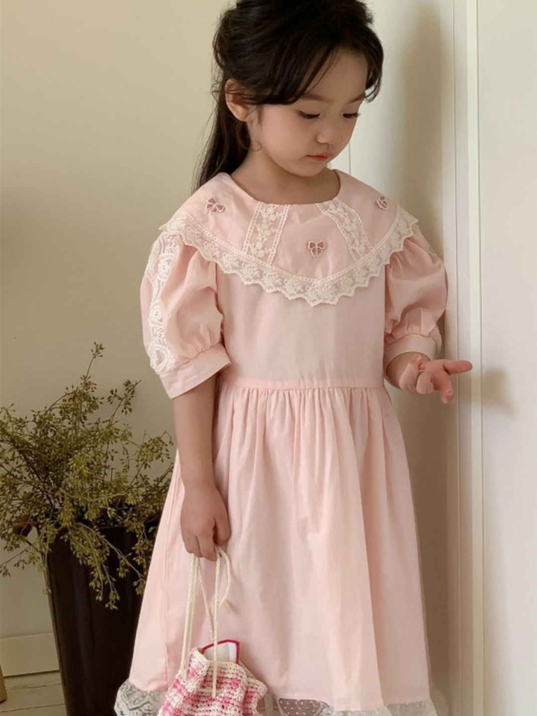 LULU & SKY Puff Sleeve Fit & Flare Dress-picture-49