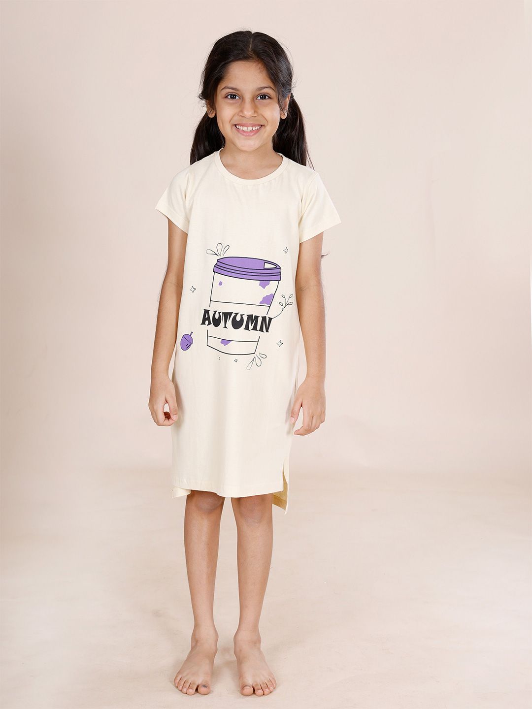 KiddoPanti Girls Printed Nightdress-picture-39