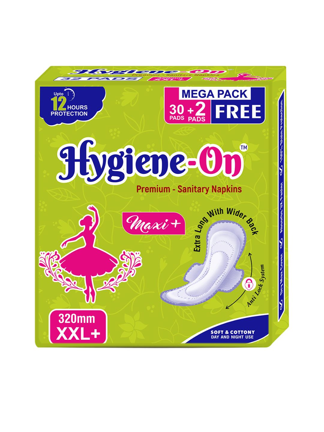Hygiene-On Maxi+ Extra Long With Wider Back Sanitary Napkin - XXL - 32 Pads-image-36