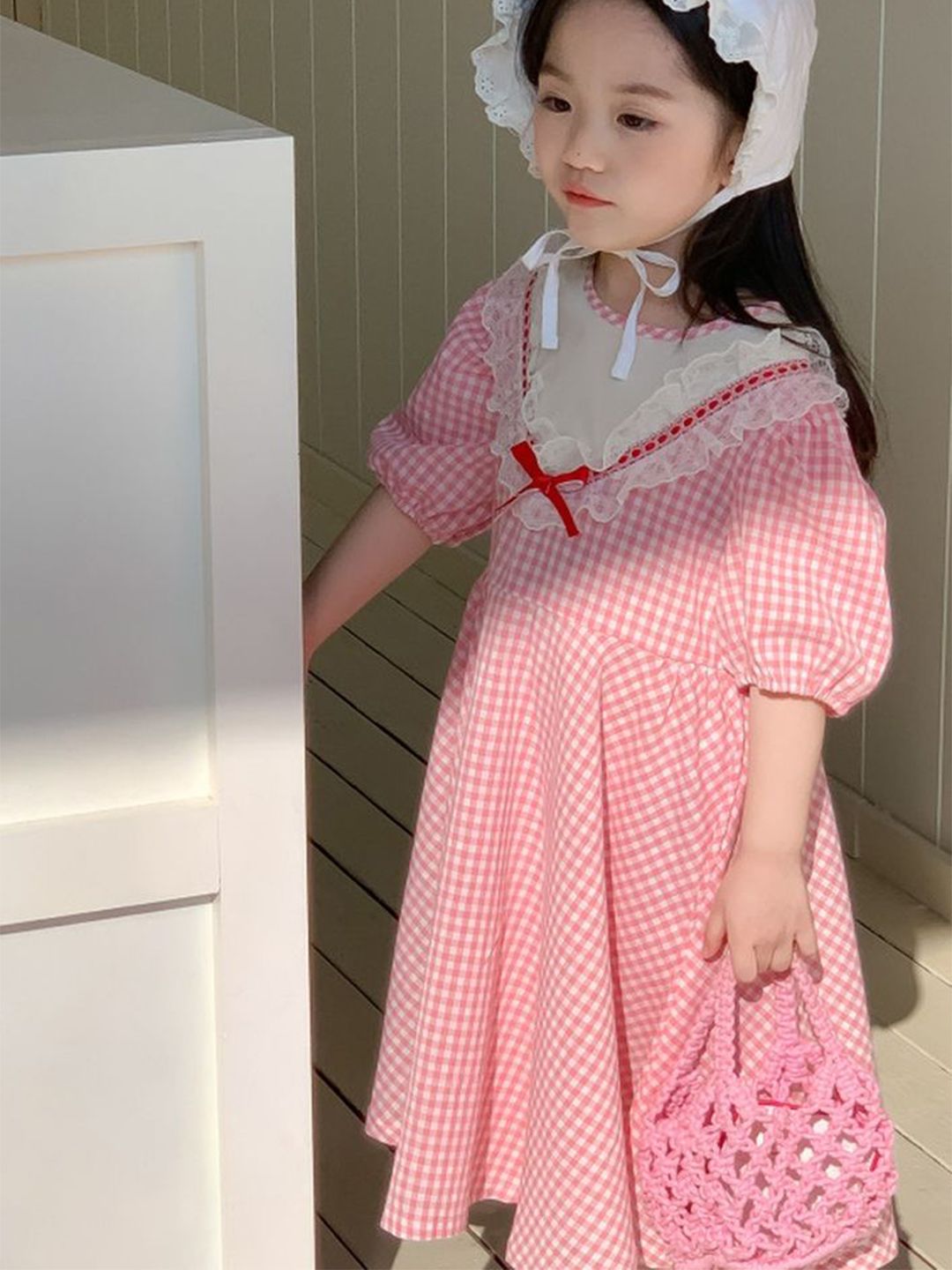 LULU & SKY Checked A-Line Dress-picture-58