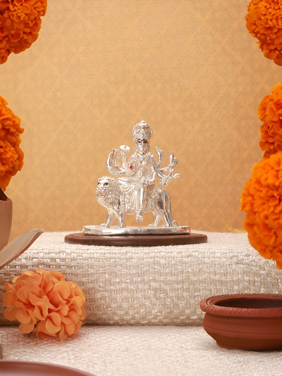 Saraf RS Jewellery Silver-Toned Religious Idol Showpiece