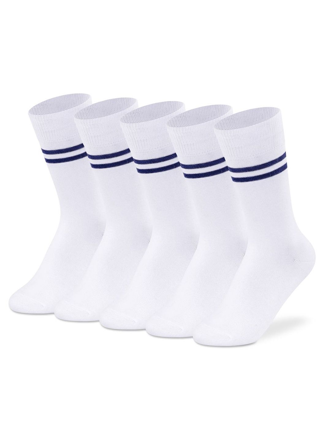 Supersox Unisex Kids Pack Of 5 Striped Regular School Uniform Socks-picture-25