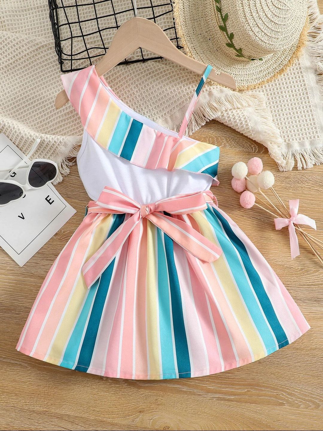 BAESD Striped Fit & Flare Dress-picture-23