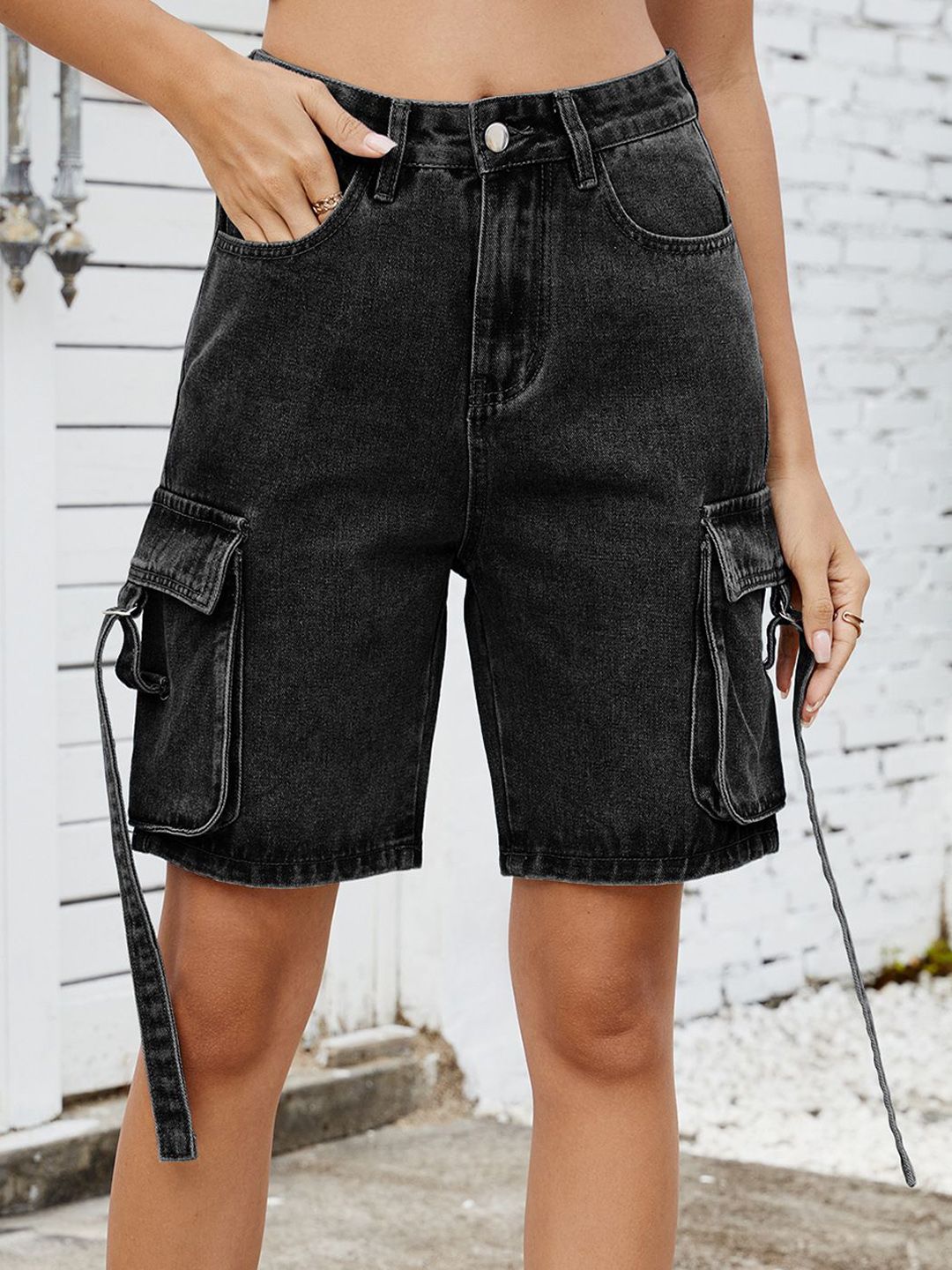 StyleCast Women Denim Denim Shorts-picture-14