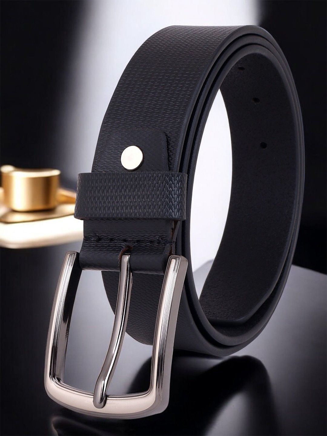 Metronaut Men Textured Leather Formal Belt-picture-32