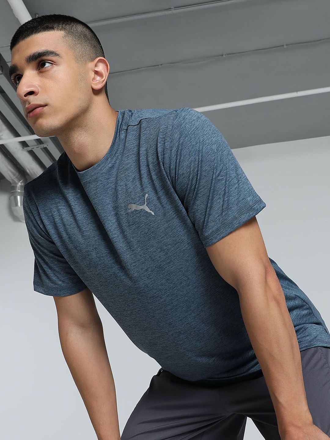 Puma RUN FAVORITE HEATHER Men's Running Tee-picture-23