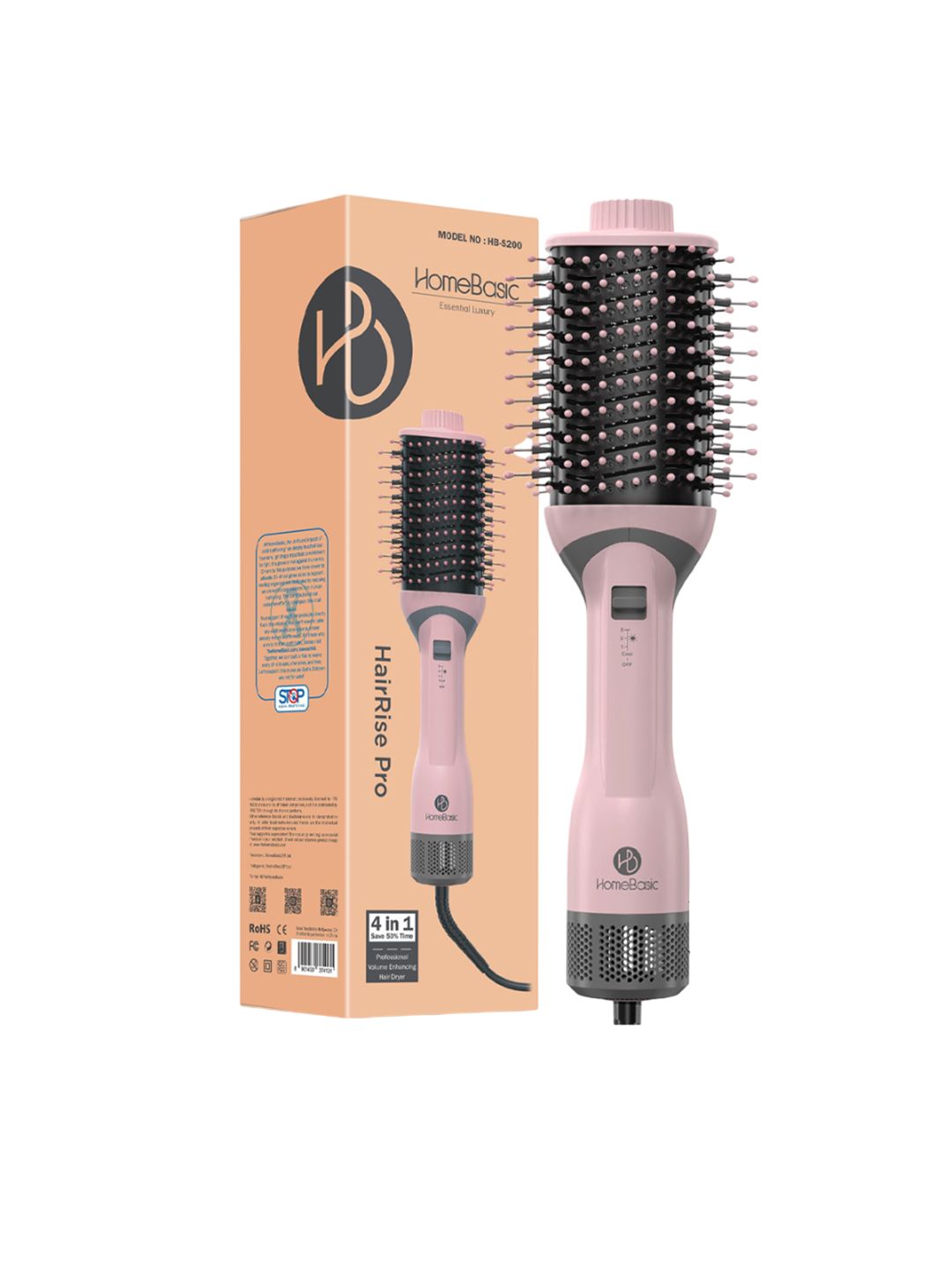 HOMEBASICS One Step Styler Hot Air Blow Straightener Volumizer Brush-picture-54