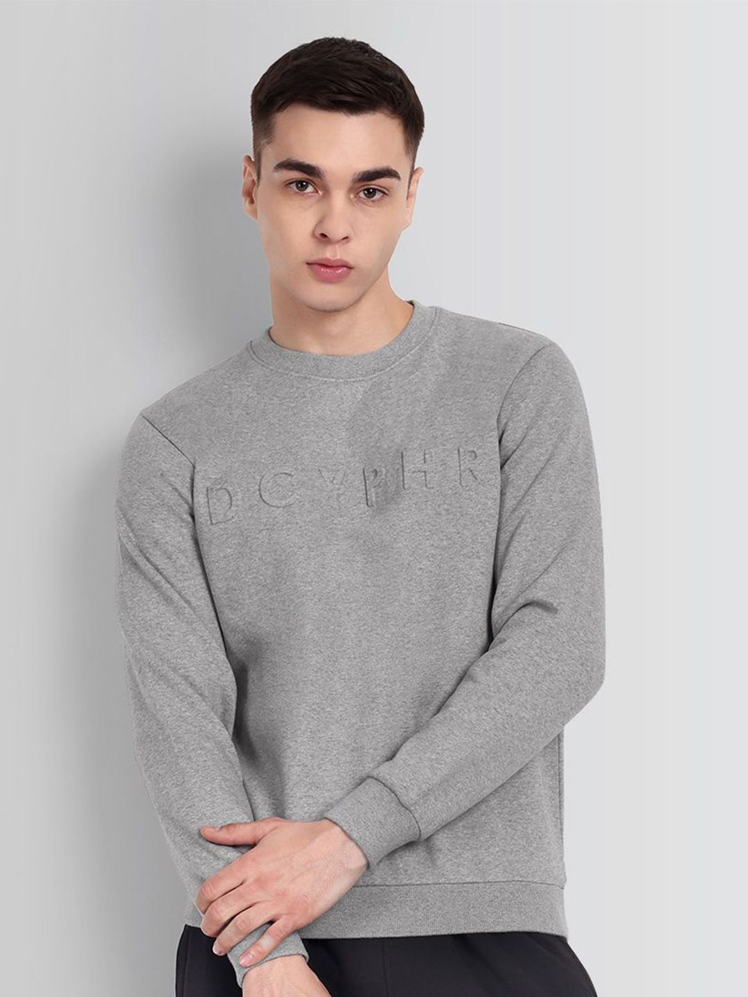 DCYPHR Men Self Design Sweatshirt-picture-34