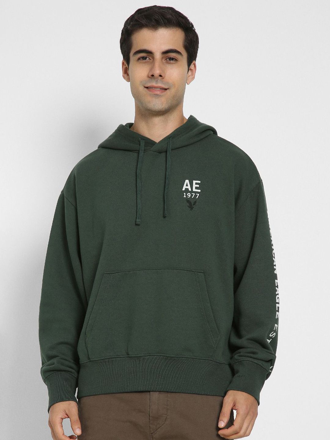 AMERICAN EAGLE OUTFITTERS Men Typography Printed Pure Cotton Hooded Sweatshirt-picture-21