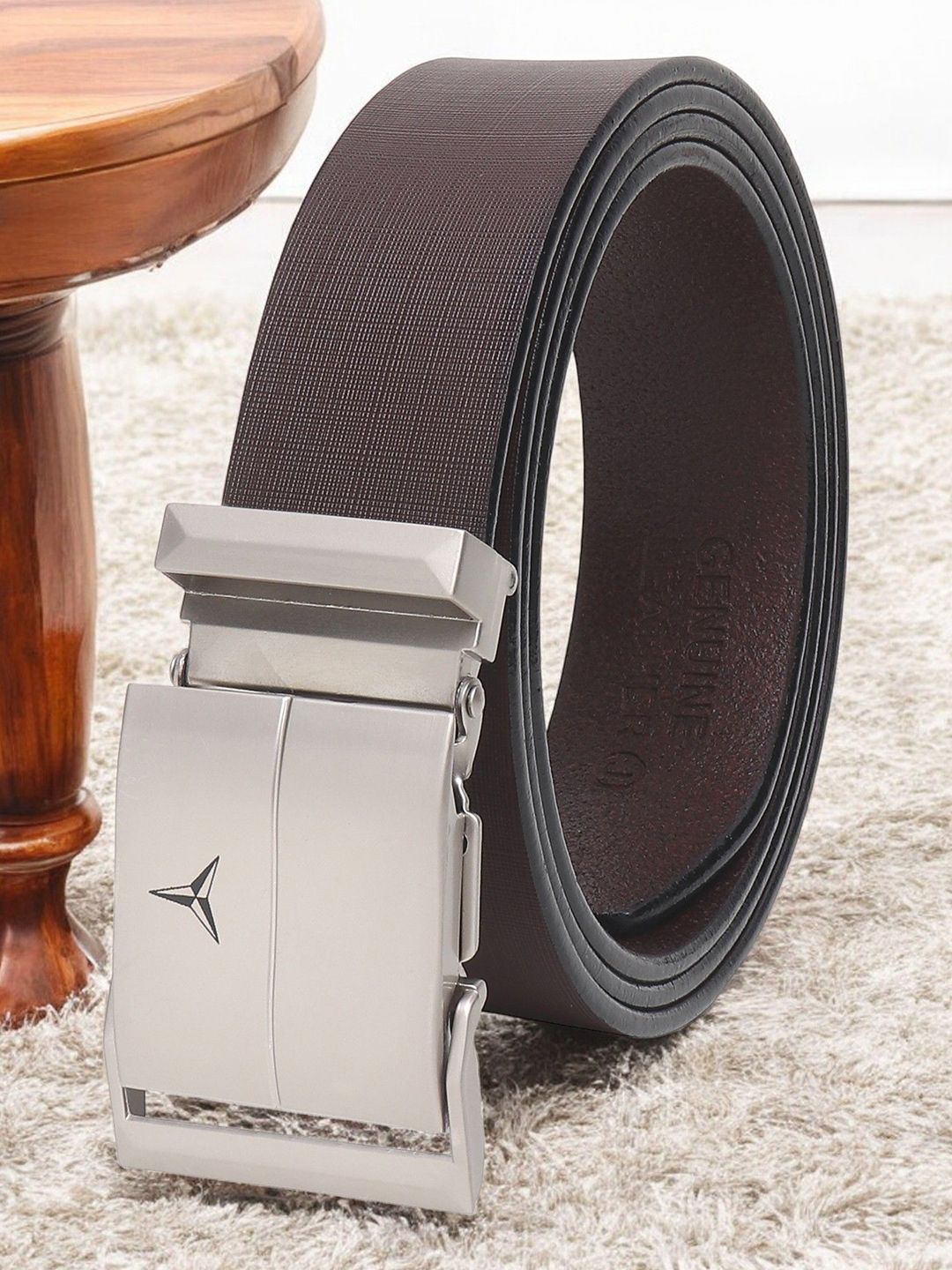 Metronaut Men Textured Leather Formal Belt-picture-25