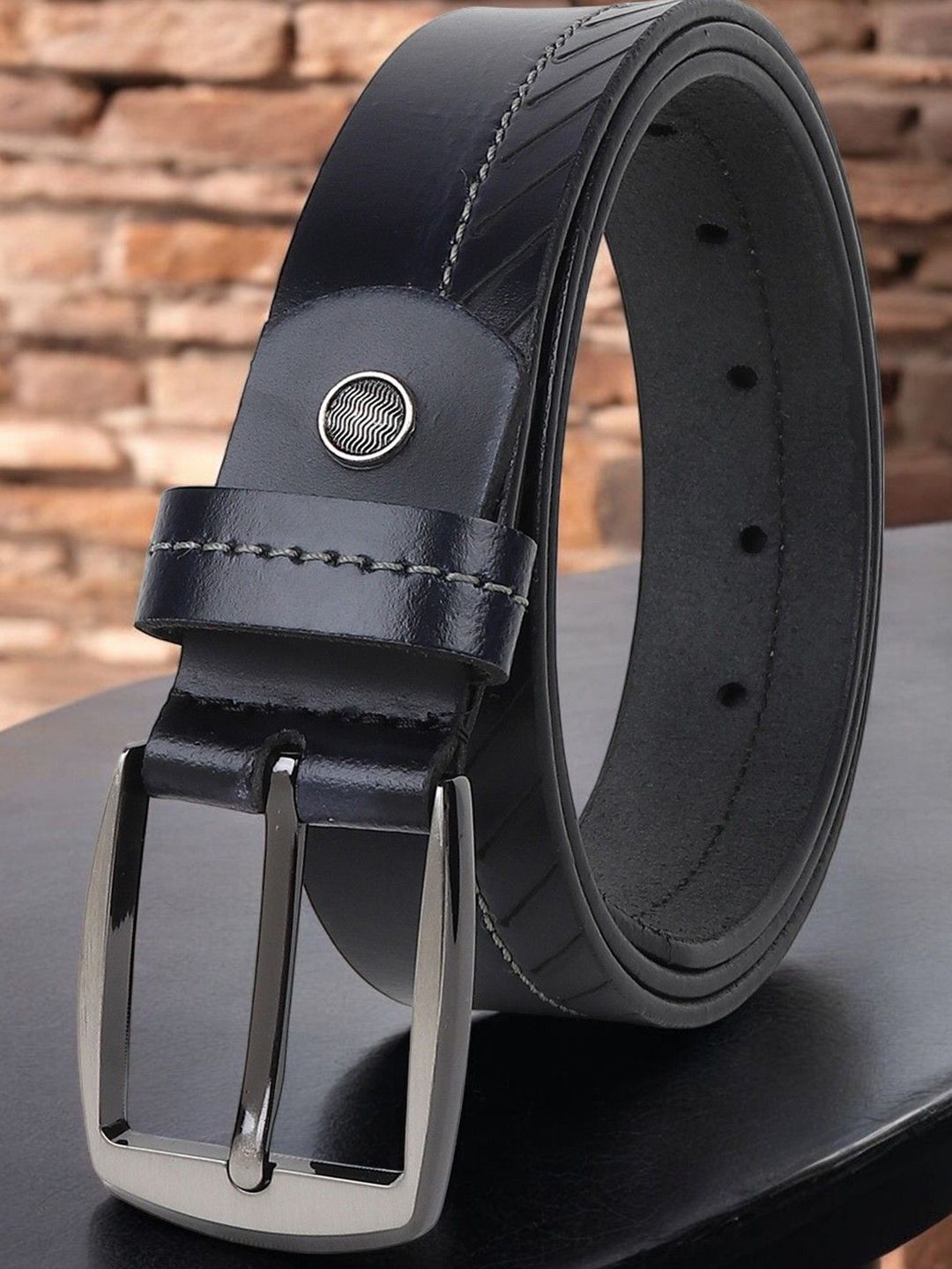 Metronaut Men Textured Leather Formal Belt-picture-29