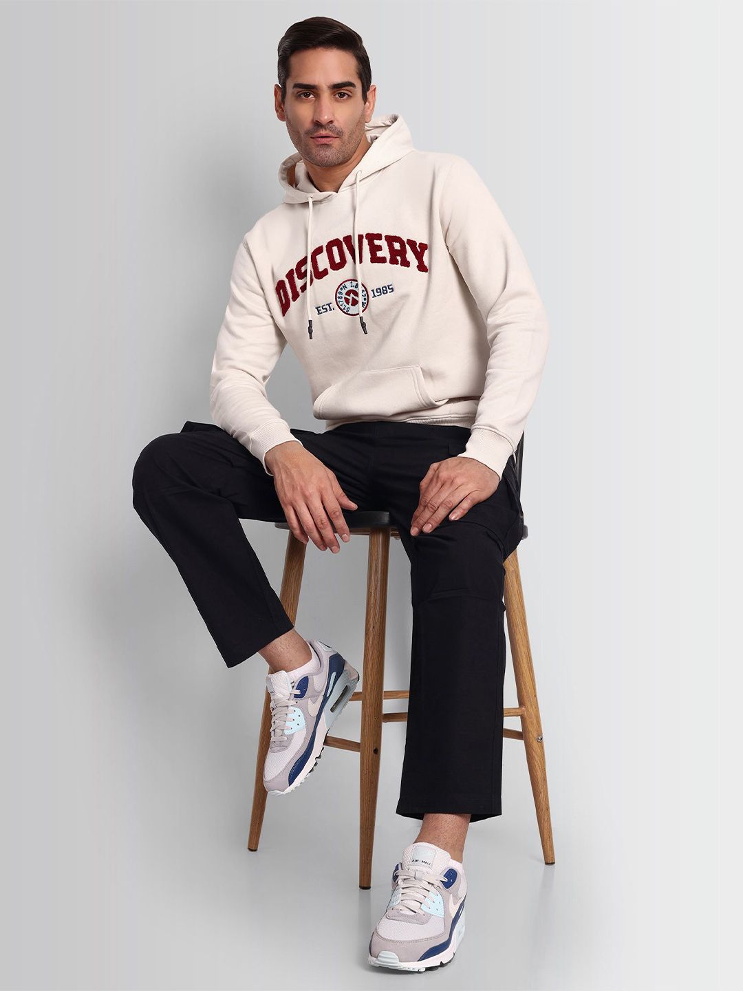 DCYPHR Men Long Sleeves Pullover Ribbed Hoodie Sweatshirt-picture-33