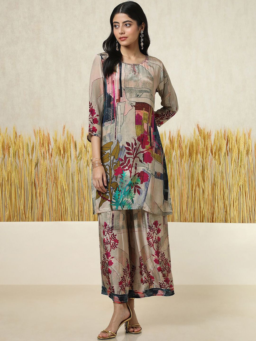 Soch Crepe Floral Print Co-Ord Set-picture-30