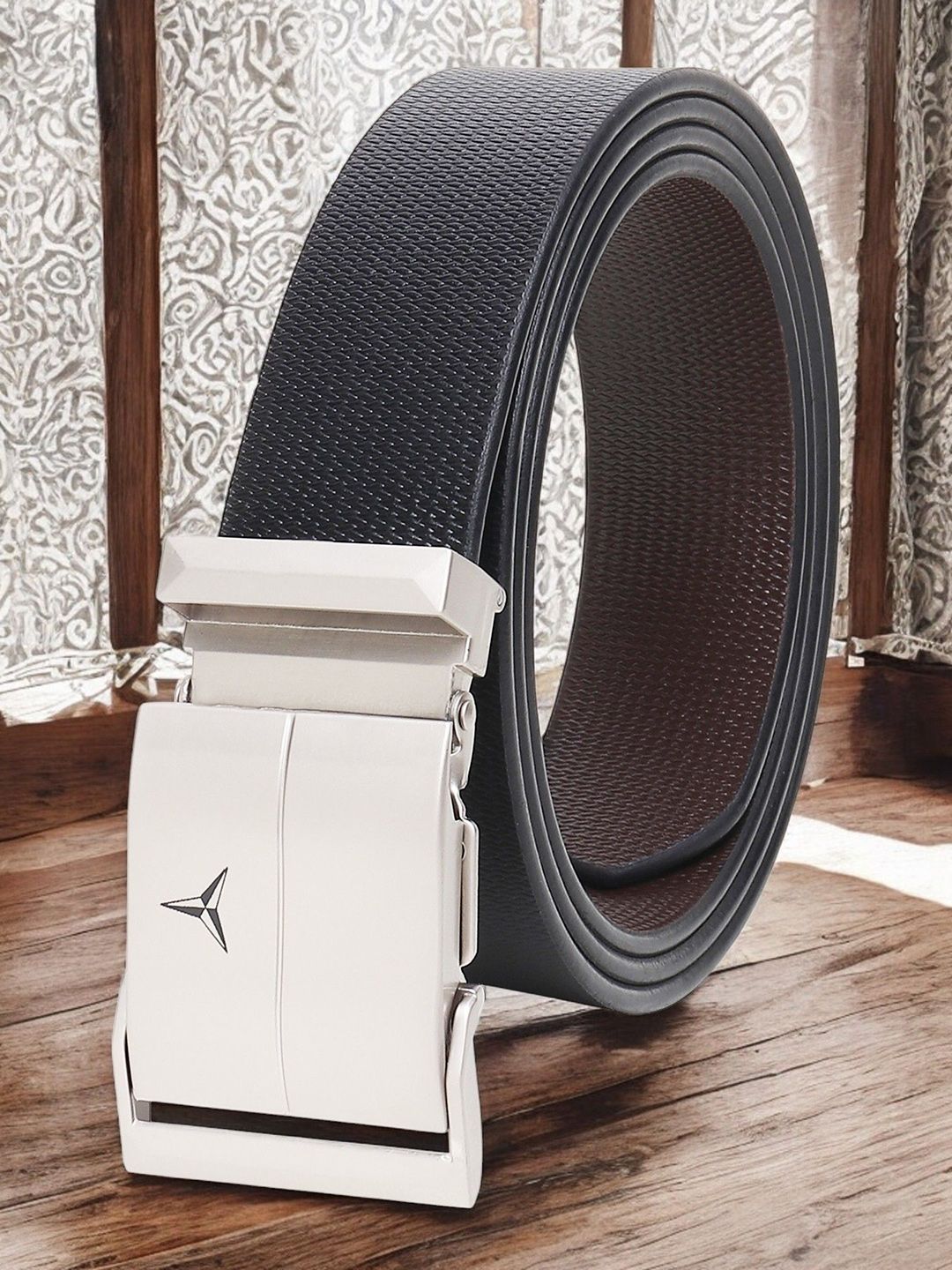 Metronaut Men Textured Leather Formal Belt-picture-25
