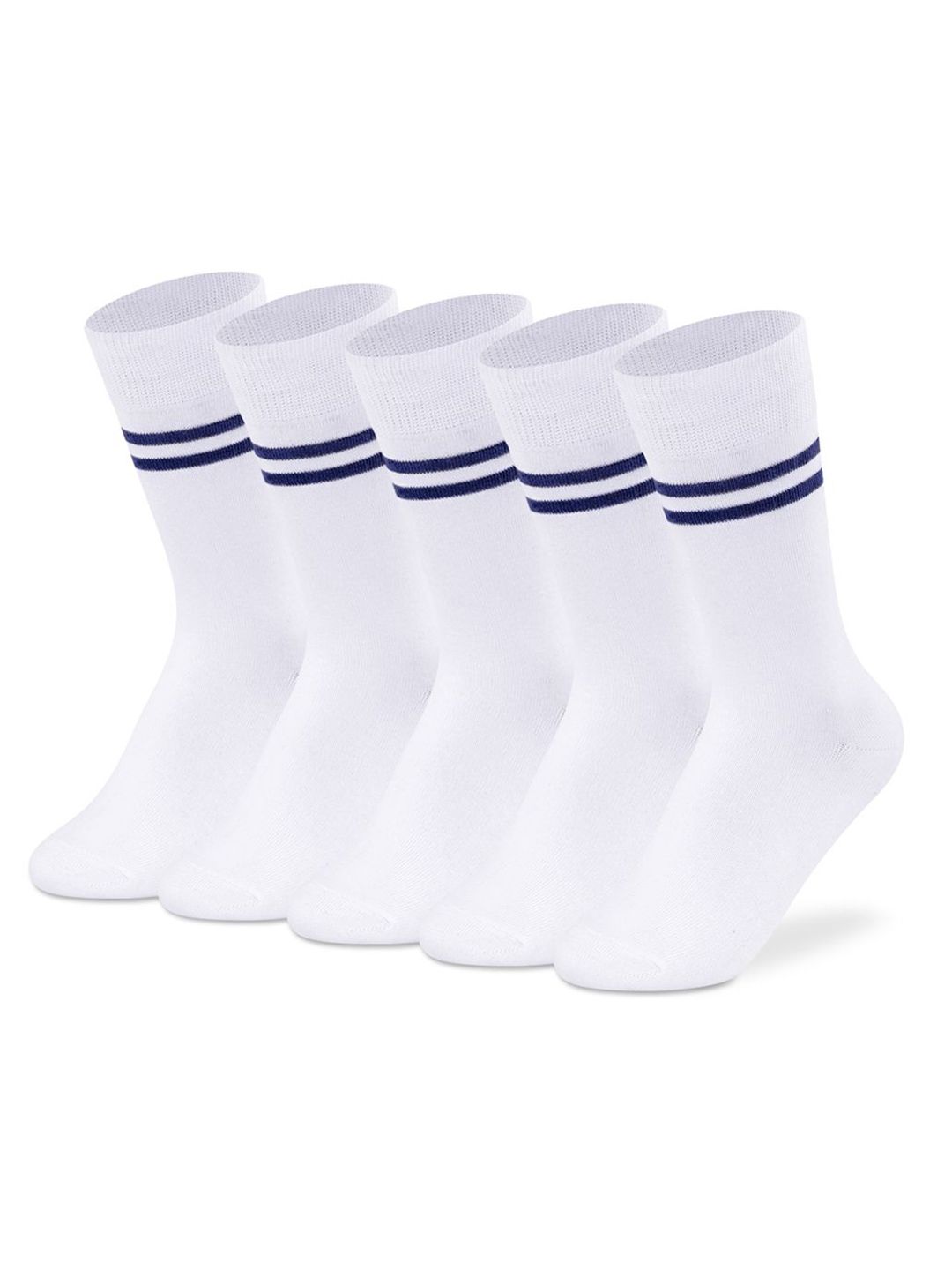 Supersox Unisex Kids Pack Of 5 Striped Regular School Uniform Socks-picture-32