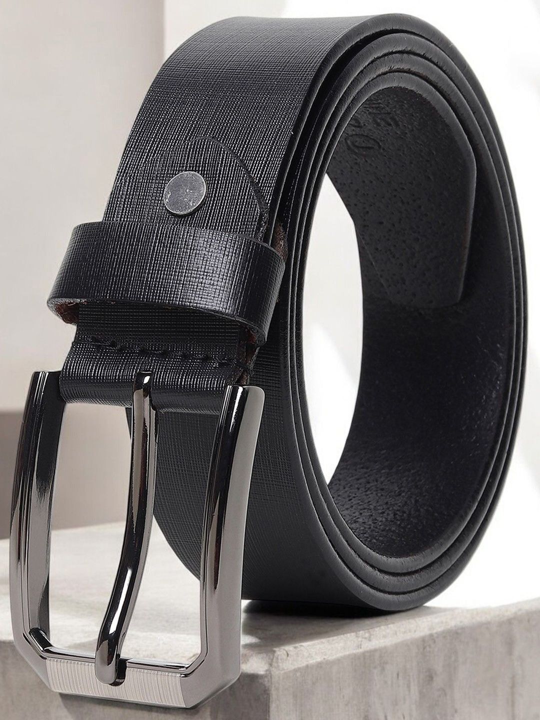 Metronaut Men Textured Leather Formal Belt-picture-28
