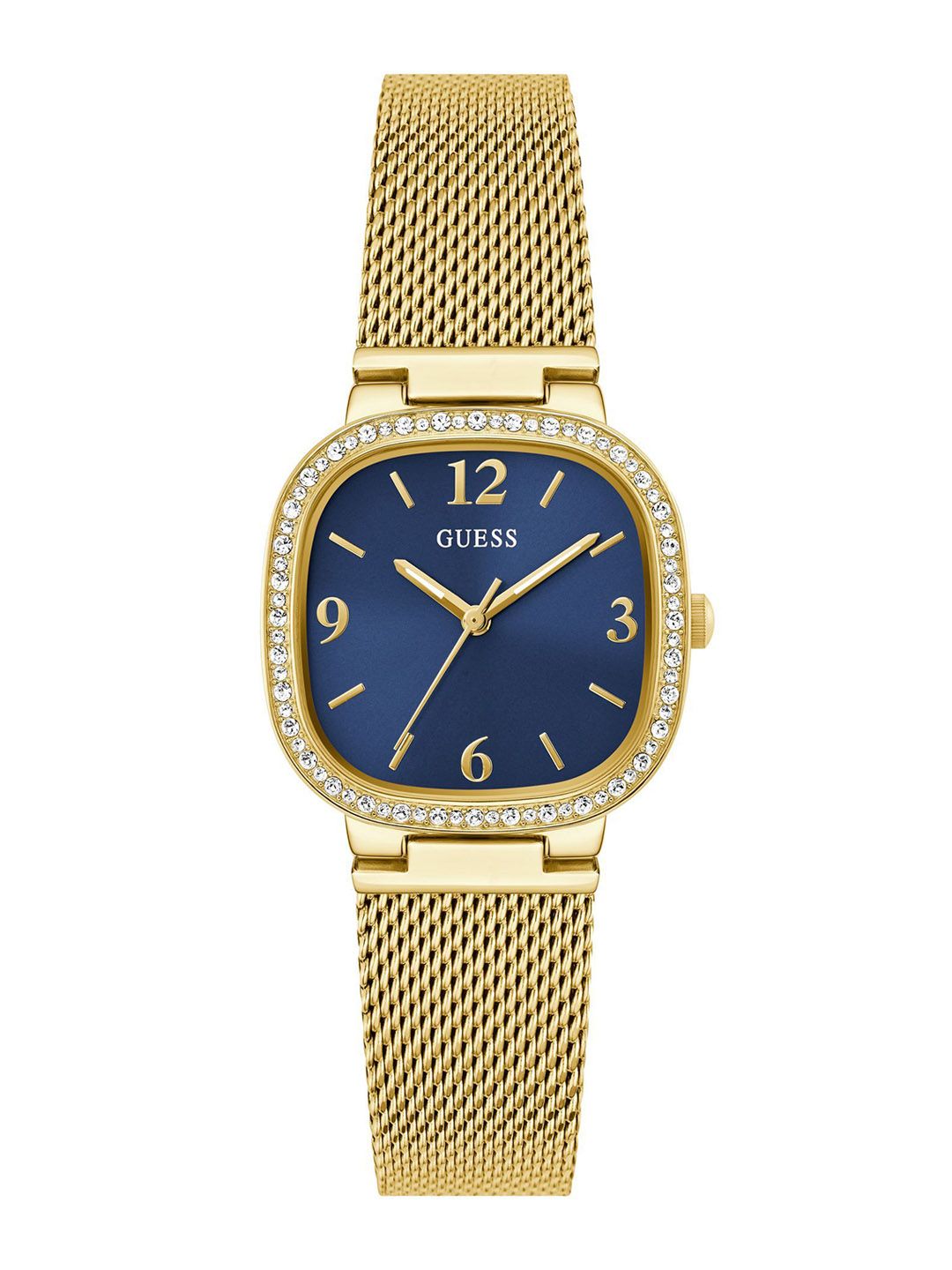 GUESS Women Embellished Stainless Steel Bracelet Style Straps Analogue Watch GW0354L6-image-8