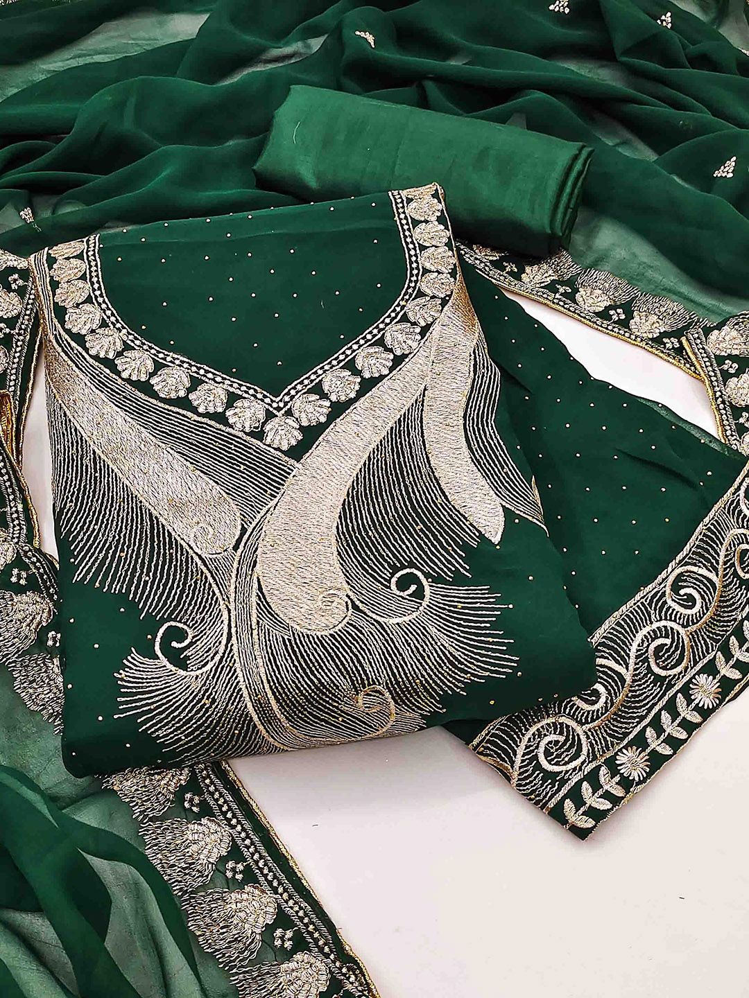 KALINI Embroidered Unstitched Dress Material-picture-26