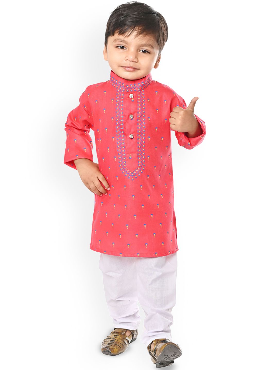 Cae Boys Printed Regular Kurta with Pyjamas-picture-51