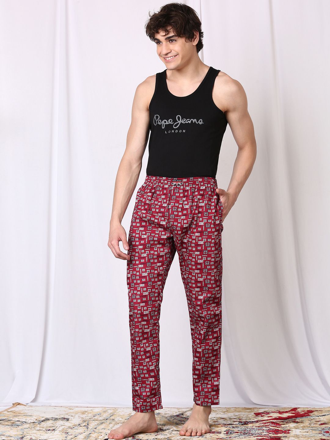 Pepe Jeans Printed Cotton Lounge Pants-picture-52