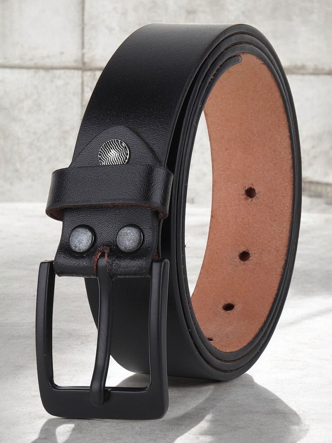 Metronaut Men Textured Leather Formal Belt-picture-35
