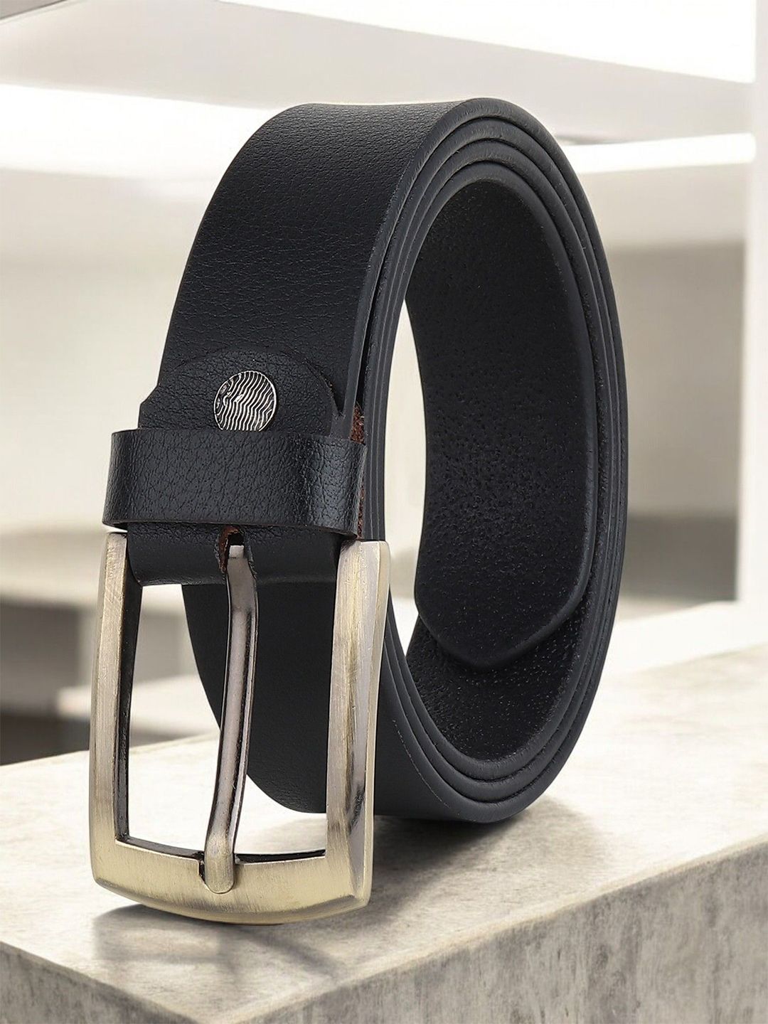 Metronaut Men Textured Leather Formal Belt-picture-18