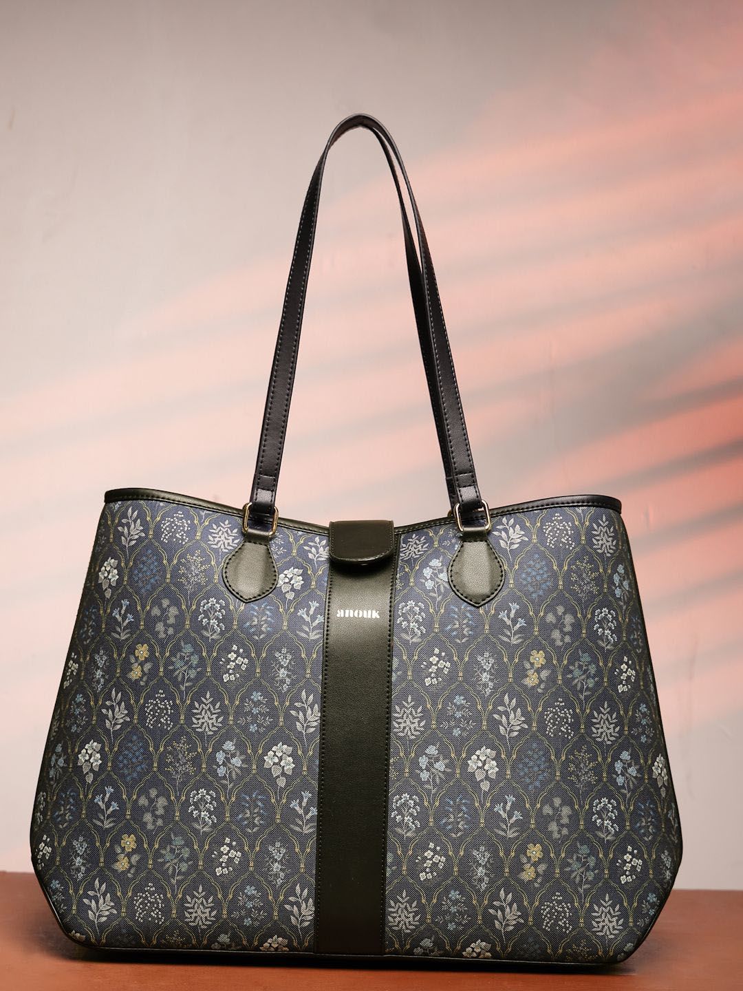 Anouk Floral Printed PU Shopper Tote Bag-picture-10